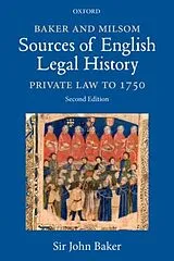 Kartonierter Einband Baker and Milsom Sources of English Legal History von Baker John