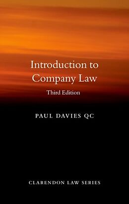 Fester Einband Introduction to Company Law von Paul Davies