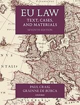 Couverture cartonnée EU Law de Paul Craig, Gráinne de Búrca