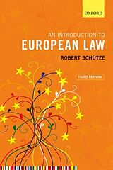 Couverture cartonnée An Introduction to European Law de Robert Schütze