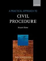 Kartonierter Einband (Kt) A Practical Approach to Civil Procedure von Stuart Sime
