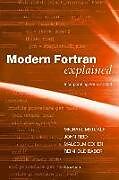 Couverture cartonnée Modern Fortran Explained de Michael Metcalf, John Reid, Malcolm Cohen