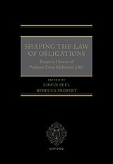 eBook (pdf) Shaping the Law of Obligations de 