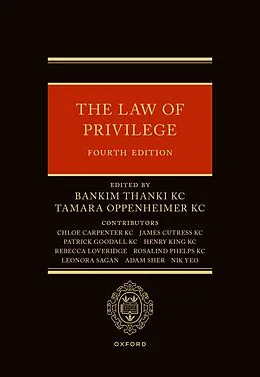ePUB The Law of Privilege von Bankim Thanki, Adam Sher, Nik Yeo