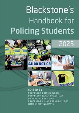 Couverture cartonnée Blackstone's Handbook for Policing Students 2025 de 