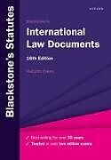 Couverture cartonnée Blackstone's International Law Documents de Malcolm Evans