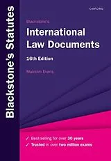 Kartonierter Einband Blackstone's International Law Documents von Evans Malcolm