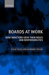 Couverture cartonnée Boards at Work de Philip Stiles, Bernard Taylor