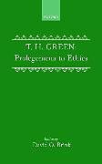 Couverture cartonnée Prolegomena to Ethics de T. H. Green