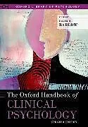 Kartonierter Einband (Kt) The Oxford Handbook of Clinical Psychology von David H. Barlow