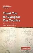 Livre Relié Thank You for Dying for Our Country de Chaim Noy