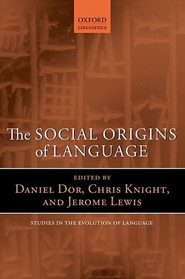 Couverture cartonnée SOCIAL ORIGINS OF LANGUAGE SEL de Knight Lewis Eds Dor