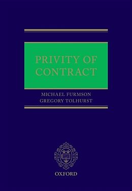 Fester Einband Privity of Contract von Michael Furmston, Gregory Tolhurst