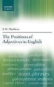 The Positions of Adjectives in English