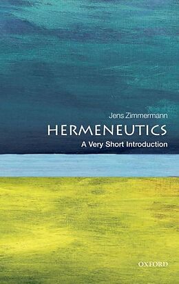 Couverture cartonnée Hermeneutics de Jens Zimmermann