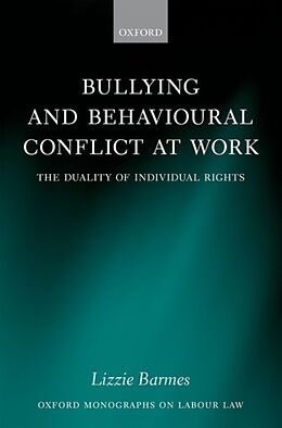 Livre Relié Bullying and Behavioural Conflict at Work de Lizzie Barmes