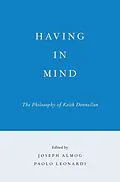 E-Book (pdf) Having in Mind von Unknown