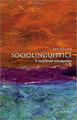 Couverture cartonnée Sociolinguistics de John Edwards