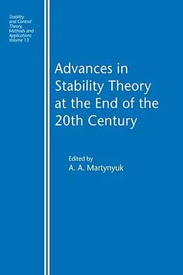 PDF Advances in Stability Theory at the End of the 20th Century von A. A. Martynyuk