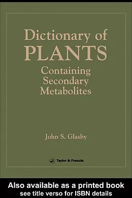PDF Directory Of Plants Containing Secondary Metabolites von J S Glasby