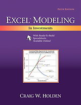 Couverture cartonnée Excel Modeling in Investments de Craig Holden, Craig W. Holden