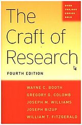 Couverture cartonnée Craft of Research de Wayne C. Booth, Gregory G. Colomb, Joseph M. Williams