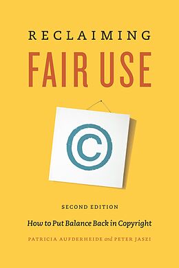 eBook (epub) Reclaiming Fair Use de Aufderheide Patricia Aufderheide, Jaszi Peter Jaszi