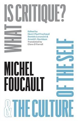 Livre Relié "What Is Critique?" and "The Culture of the Self" de Michel Foucault