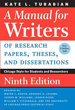 eBook (epub) Manual for Writers of Research Papers, Theses, and Dissertations, Ninth Edition de Turabian Kate L. Turabian