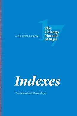 E-Book (pdf) Indexes von The University of Chicago Press Editorial Staff The University o