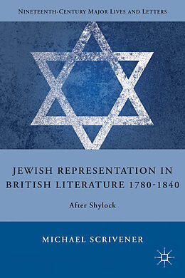 Fester Einband Jewish Representation in British Literature 1780-1840 von M. Scrivener