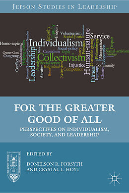 Livre Relié For the Greater Good of All de Donelson R. Hoyt, Crystal L. Forsyth