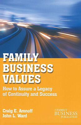 Couverture cartonnée Family Business Values de C. Aronoff, J. Ward