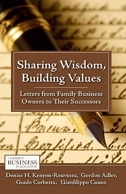 eBook (pdf) Sharing Wisdom, Building Values de D. Kenyon-Rouvinez, G. Adler, G. Corbetta