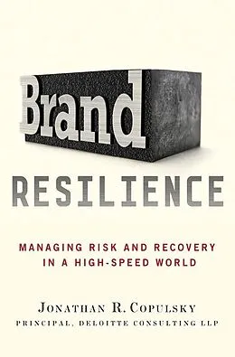 E-Book (epub) Brand Resilience von Jonathan R. Copulsky