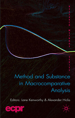 Livre Relié Method and Substance in Macrocomparative Analysis de Lane Hicks, Professor Alexander Kenworthy