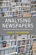 E-Book (pdf) Analysing Newspapers von John E. Richardson