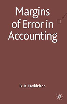 Fester Einband Margins of Error in Accounting von D. Myddelton