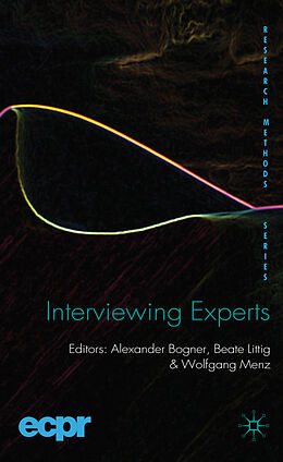 Fester Einband Interviewing Experts von Alexander; Littig, Beate; Et al Bogner