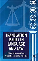 eBook (pdf) Translation Issues in Language and Law de 