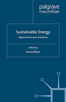 Couverture cartonnée Sustainable Energy de David Elliott