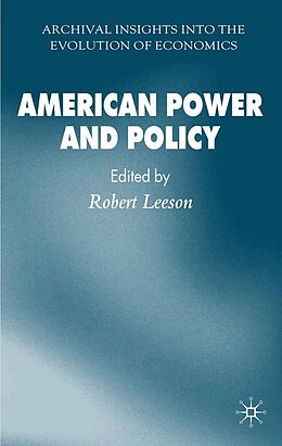 eBook (pdf) American Power and Policy de 