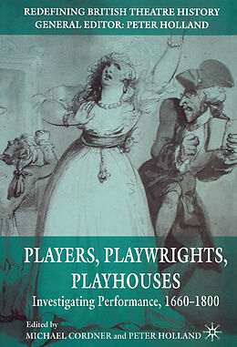 Couverture cartonnée Players, Playwrights, Playhouses de Michael Cordner, Peter Holland