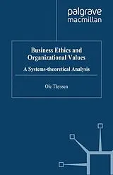 E-Book (pdf) Business Ethics and Organizational Values von O. Thyssen