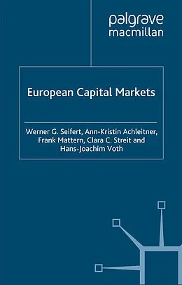 E-Book (pdf) European Capital Markets von W. Seifert, A. Achleitner, F. Mattern