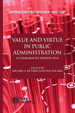 eBook (pdf) Value and Virtue in Public Administration de 