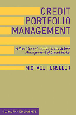 Livre Relié Credit Portfolio Management de Michael Hünseler