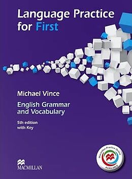 Couverture cartonnée Language Practice for First 5th Edition Student's Book and MPO with key Pack de Michael Vince