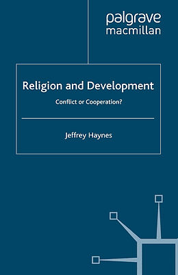 Couverture cartonnée Religion and Development de J. Haynes