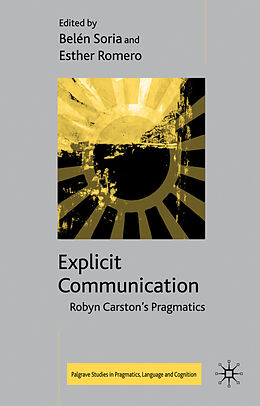 Fester Einband Explicit Communication von Belen Romero, Esther Soria